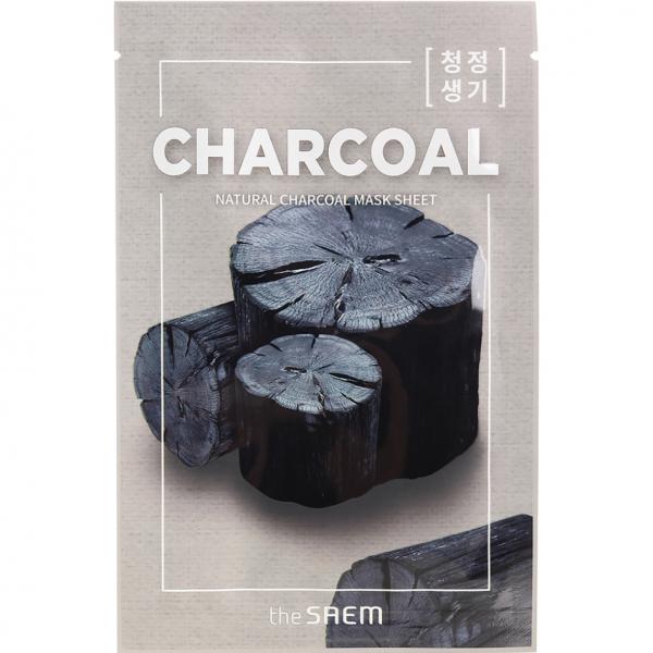 THE SAEM Маска для лица тканевая ДРЕВЕСНЫЙ УГОЛЬ Natural Charcoal Mask Sheet 21 мл