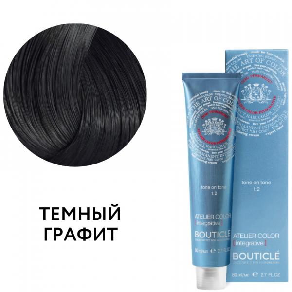 BOUTICLE Atelier color Краситель тонирующий Темный графит 80 мл