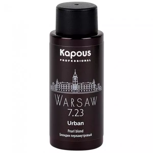 Kapous Полуперманентный жидкий краситель для волос «Urban» LC 7.23 Варшава 60 мл