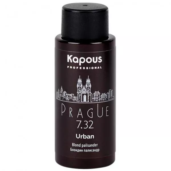 Kapous Полуперманентный жидкий краситель для волос «Urban» LC 7.32 Прага 60 мл